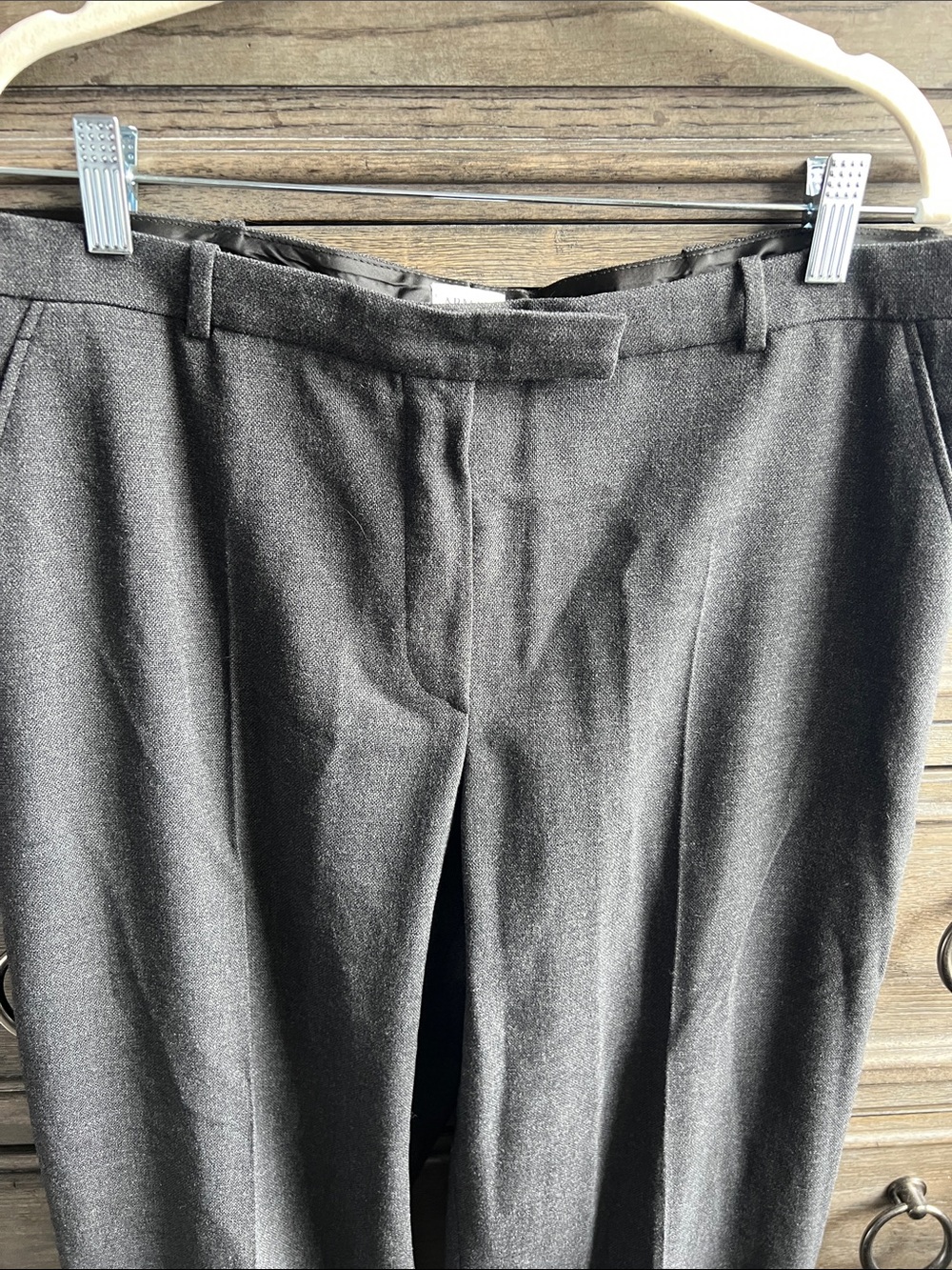 Armani Collezioni Gray Tailored Dress Pants Trousers Unhemmed Italy 12